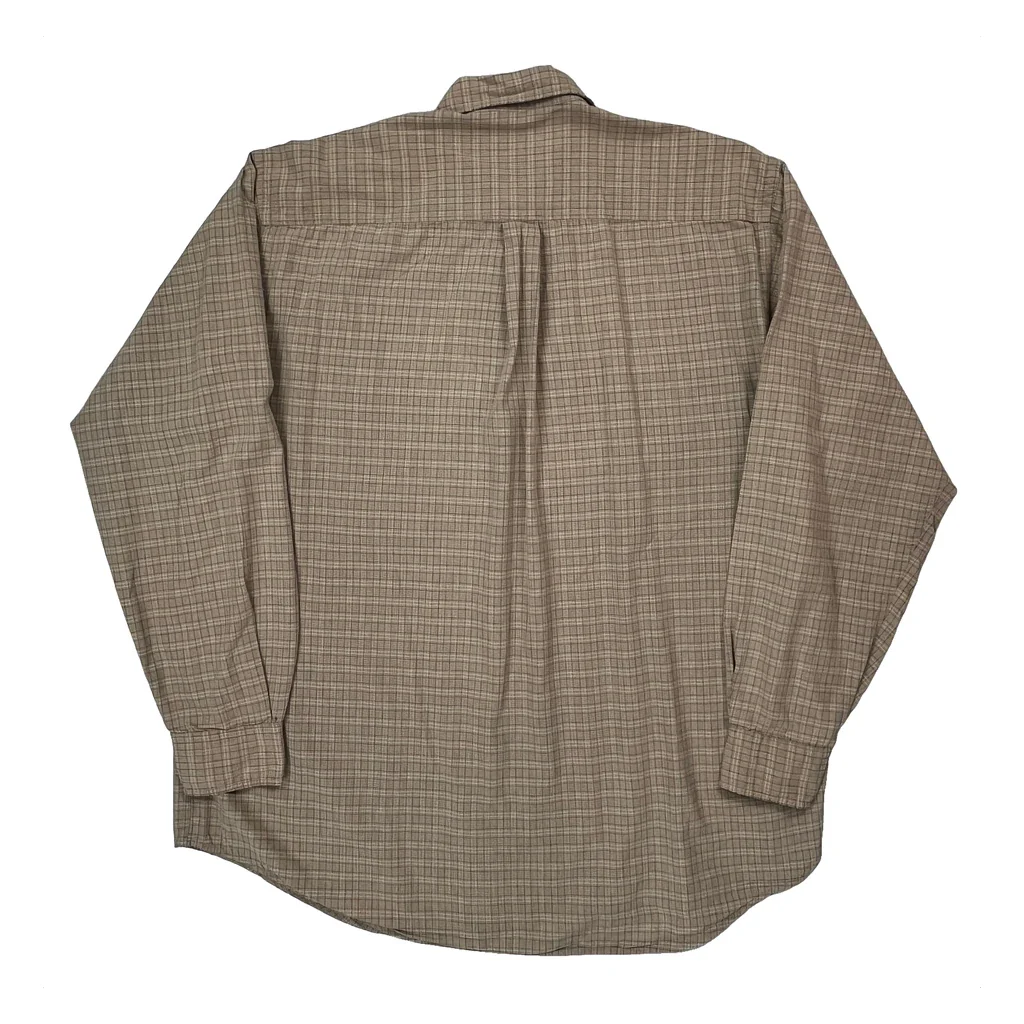 Nautica Checked Shirt - Large Beige Cotton - Image 2