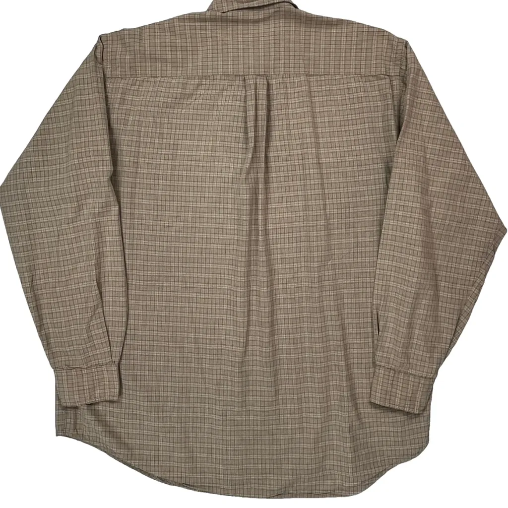 Nautica Checked Shirt - Large Beige Cotton - Image 6