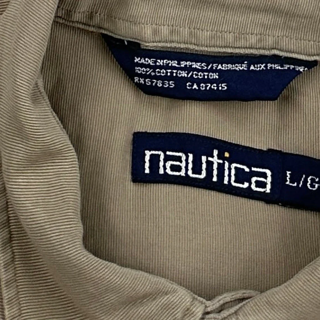 Nautica Shirt - Large Beige Cotton - Image 3