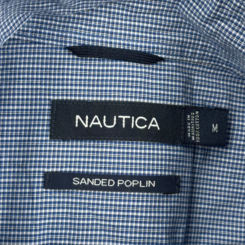 Nautica Checked Shirt - Medium Blue Cotton - Image 3