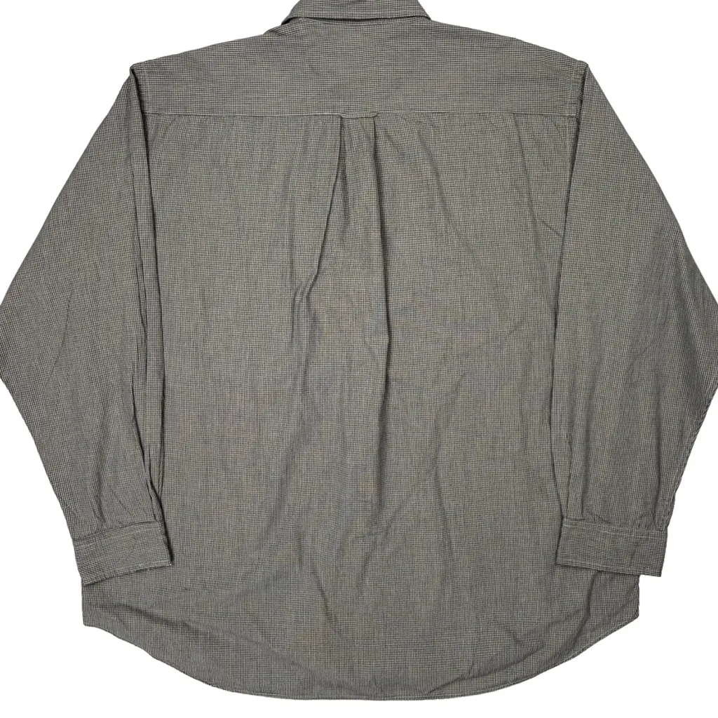 Nautica Checked Shirt - XL Gray Cotton - Image 6
