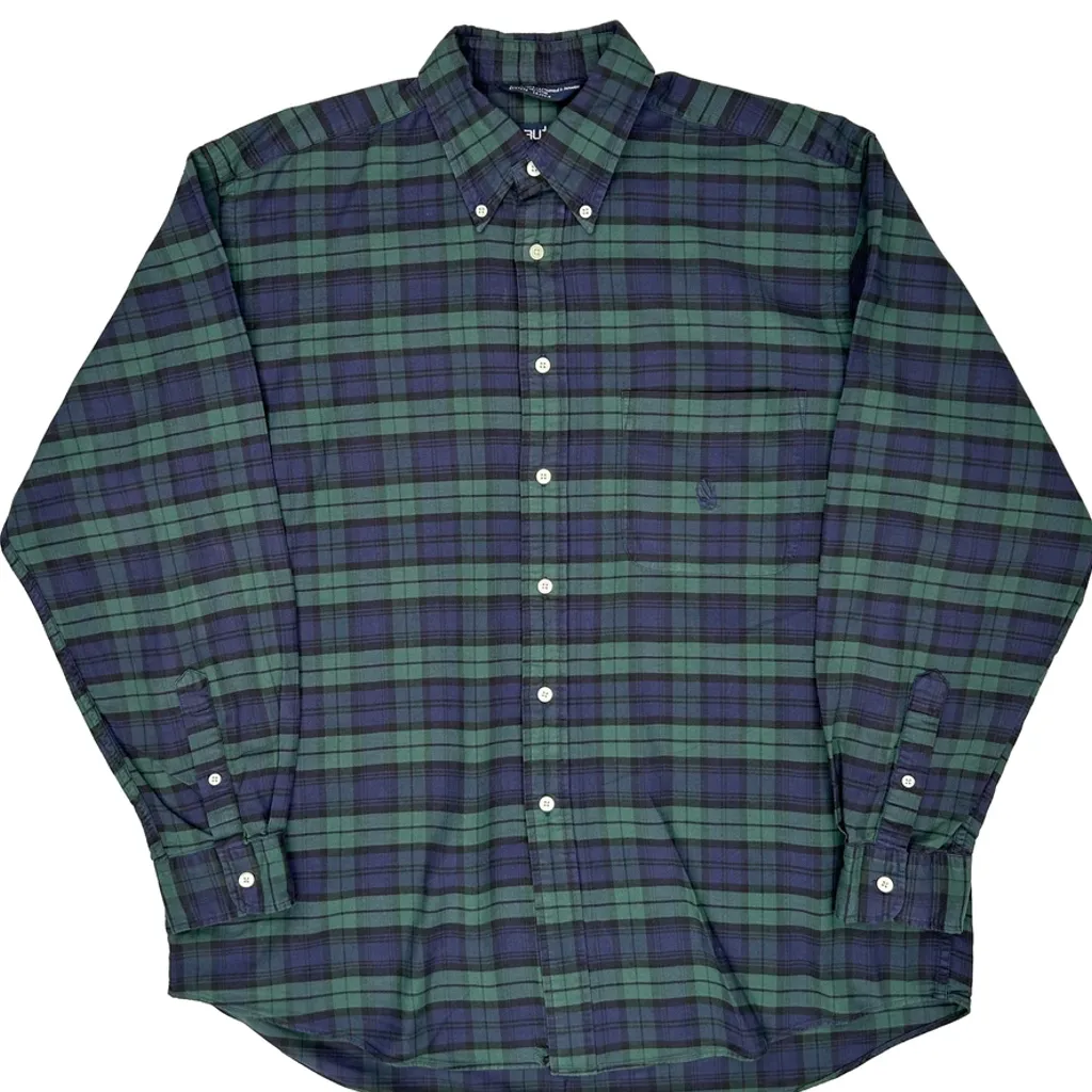 Nautica Checked Shirt - Large Green Cotton - Image 4