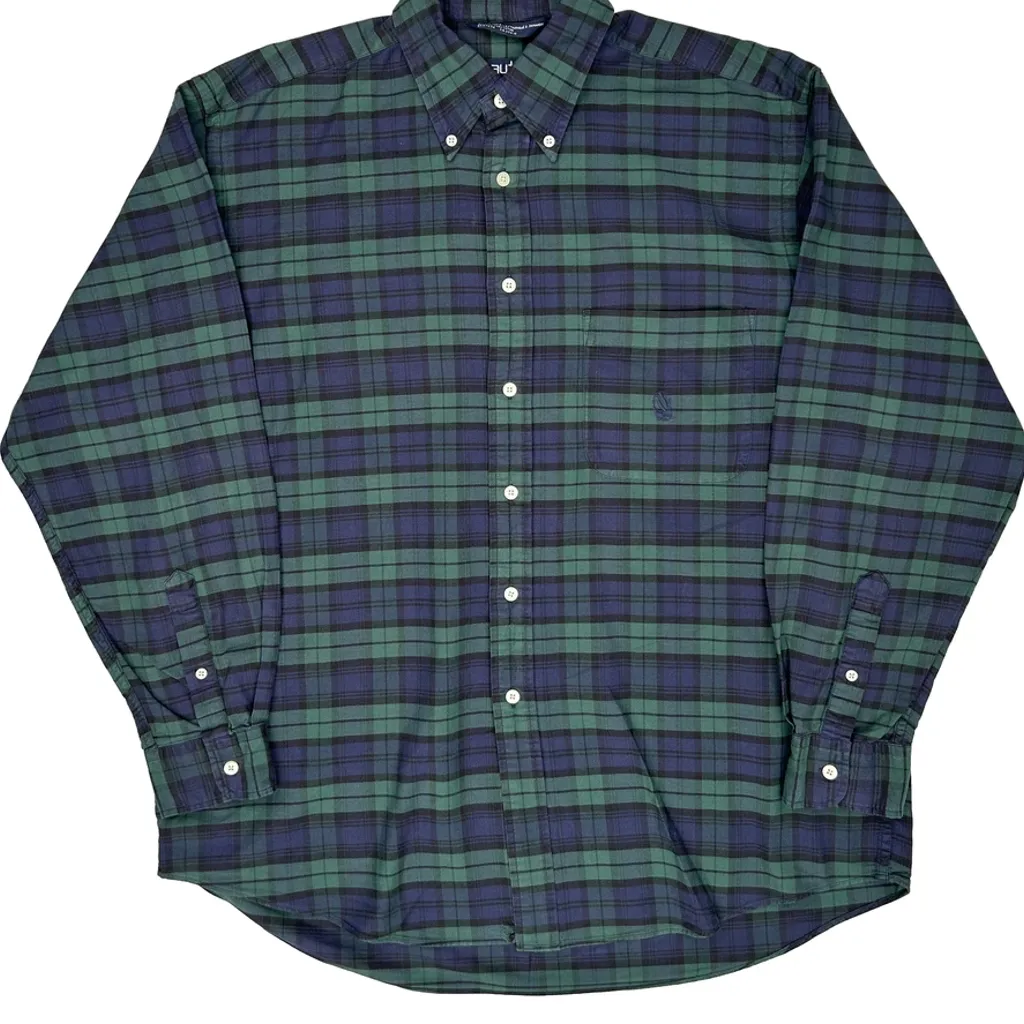 Nautica Checked Shirt - Large Green Cotton - Image 5