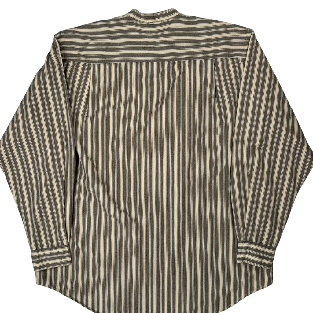 Nautica Striped Shirt - Large Grey Cotton - Image 6