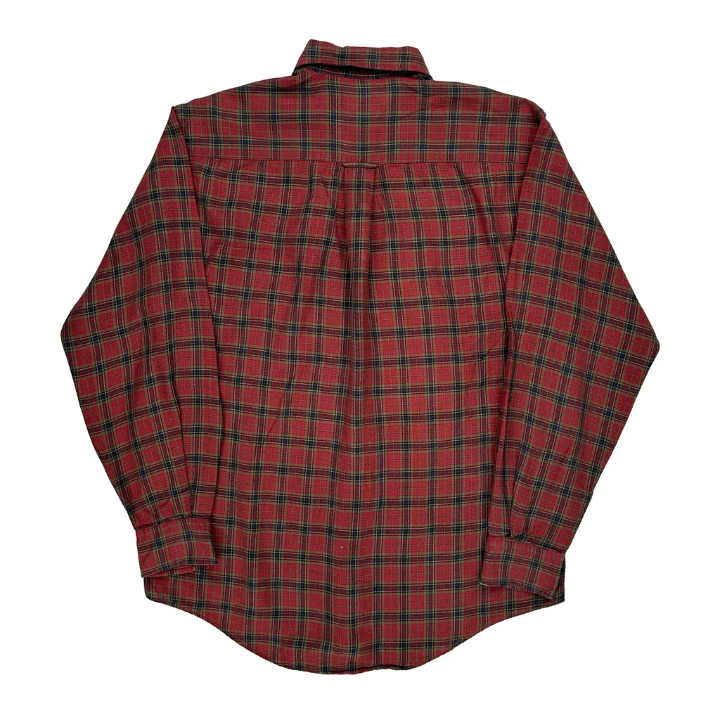 Nautica Checked Shirt - Small Red Cotton - Image 2