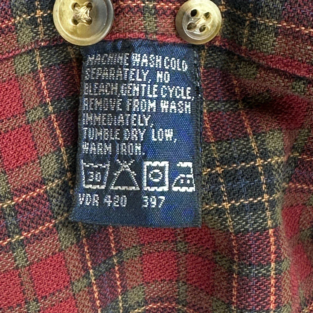 Nautica Checked Shirt - Small Red Cotton - Image 4