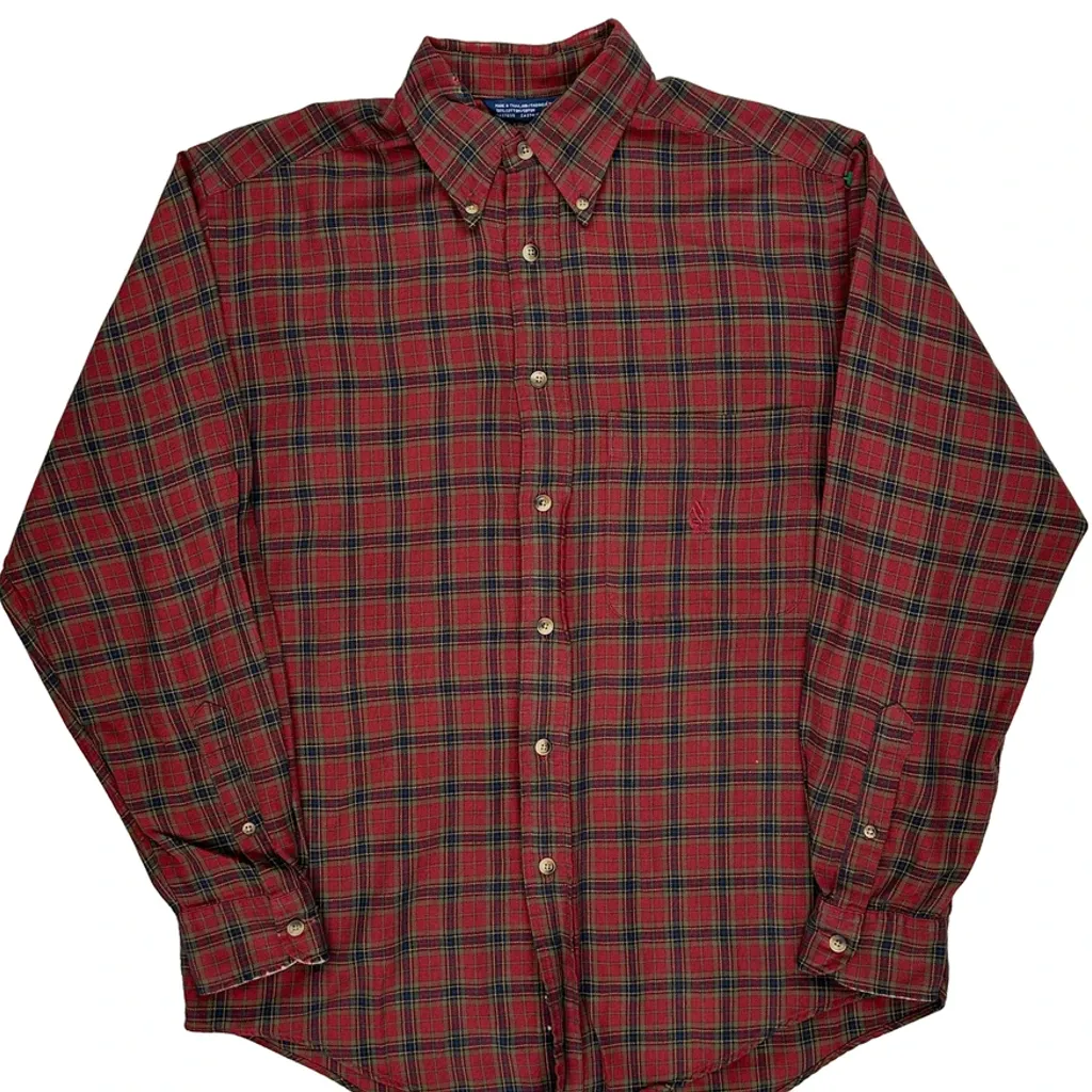 Nautica Checked Shirt - Small Red Cotton - Image 6