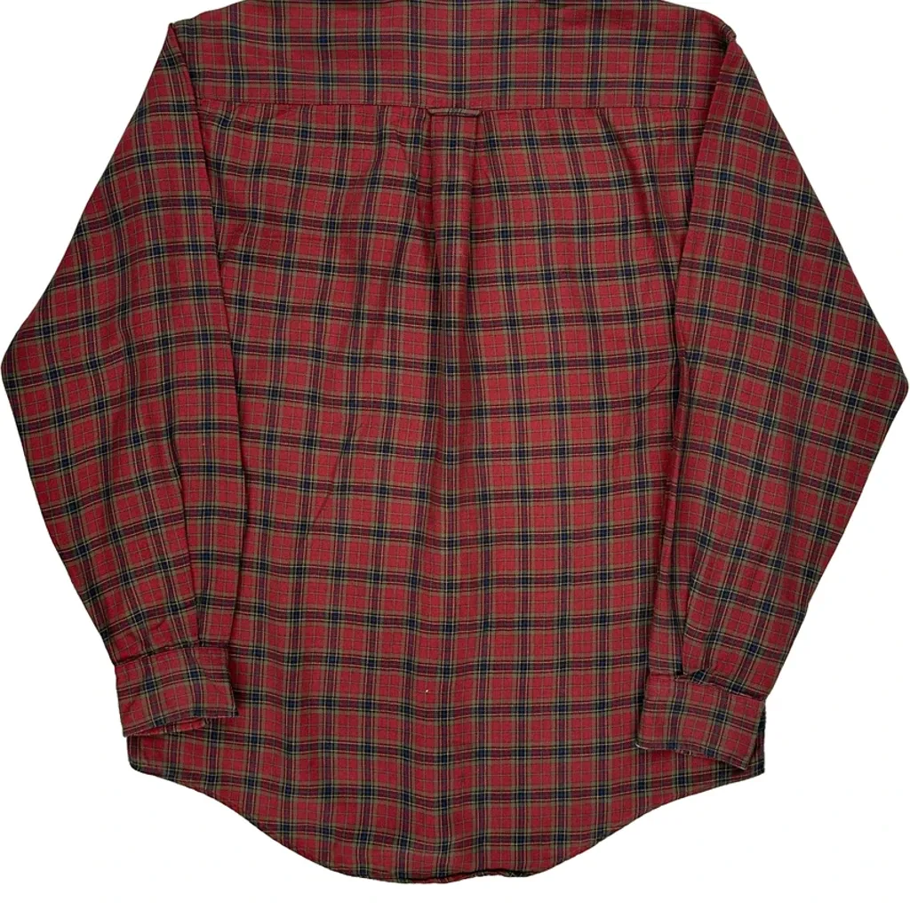Nautica Checked Shirt - Small Red Cotton - Image 7