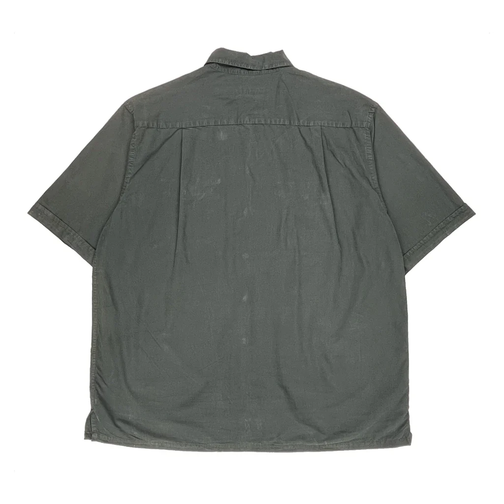 Nautica Short Sleeve Shirt - Large Green Cotton - Image 2