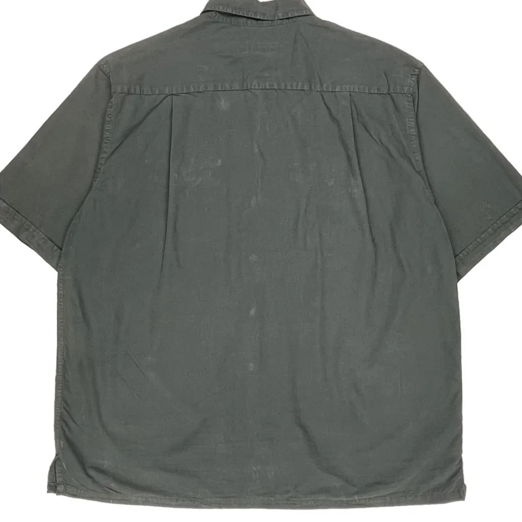 Nautica Short Sleeve Shirt - Large Green Cotton - Image 6