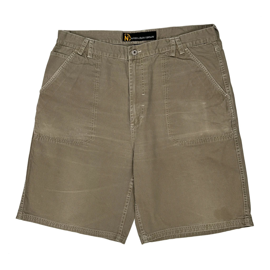 Nautica Shorts - 38W 11L Khaki Cotton - Image 2