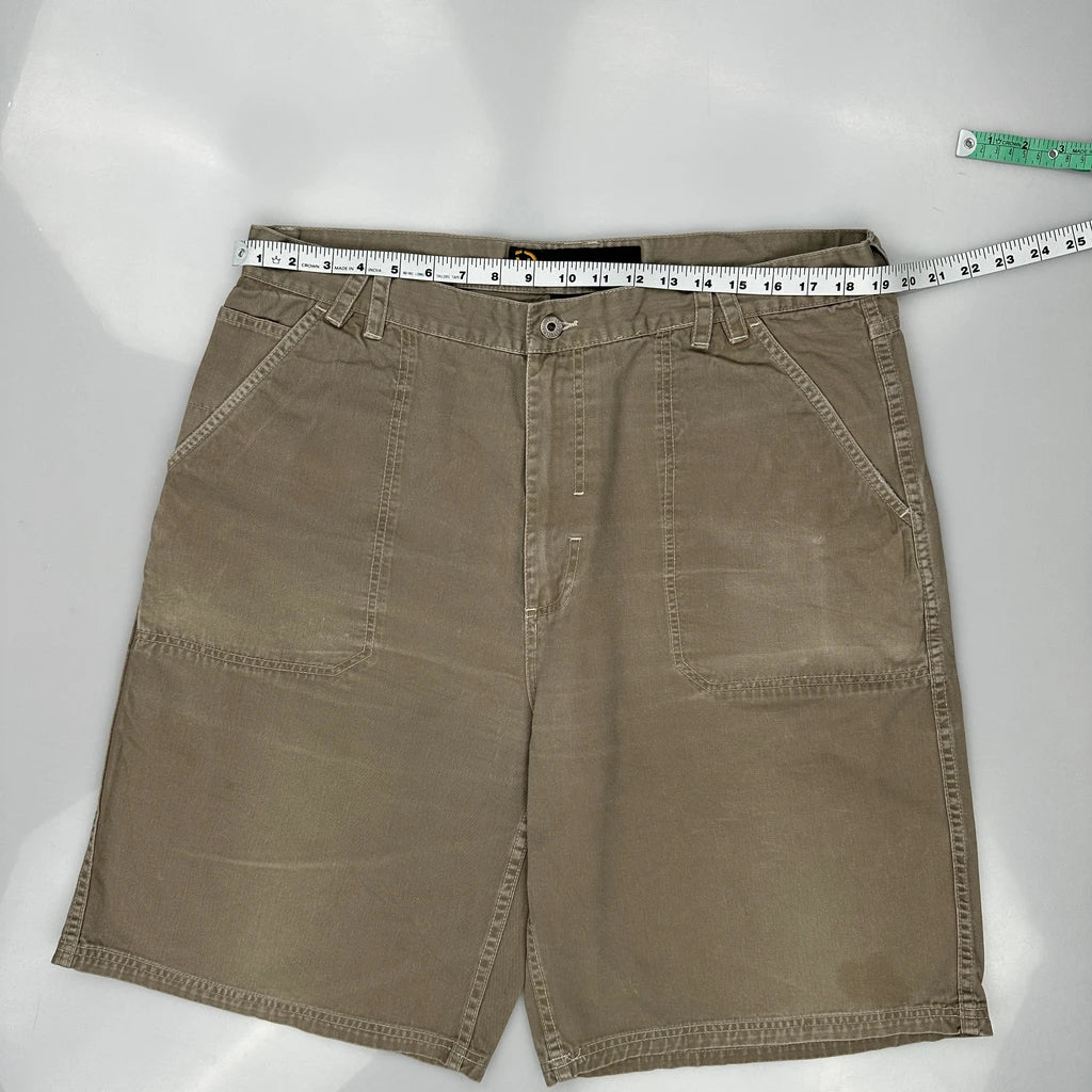 Nautica Shorts - 38W 11L Khaki Cotton - Image 3