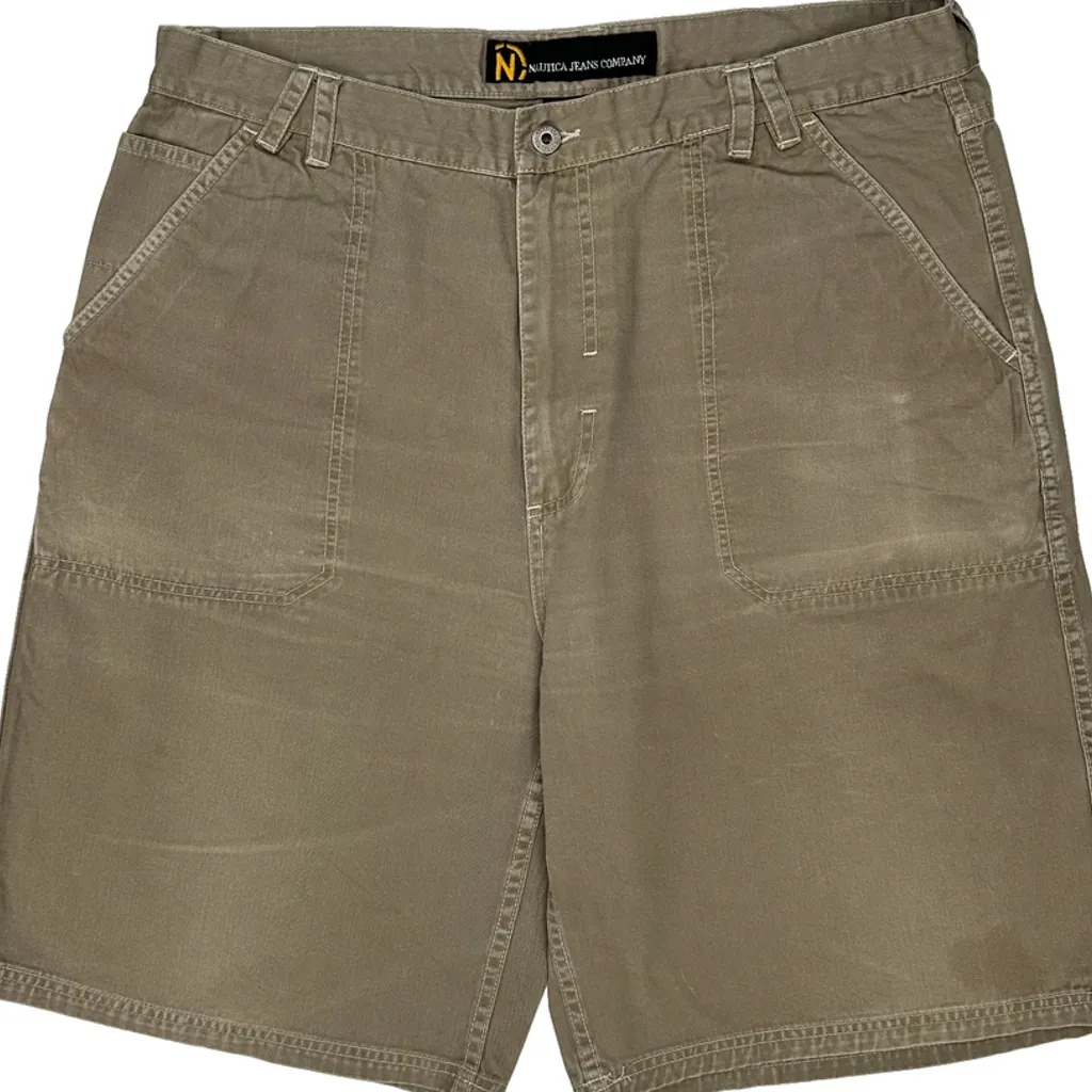 Nautica Shorts - 38W 11L Khaki Cotton - Image 8