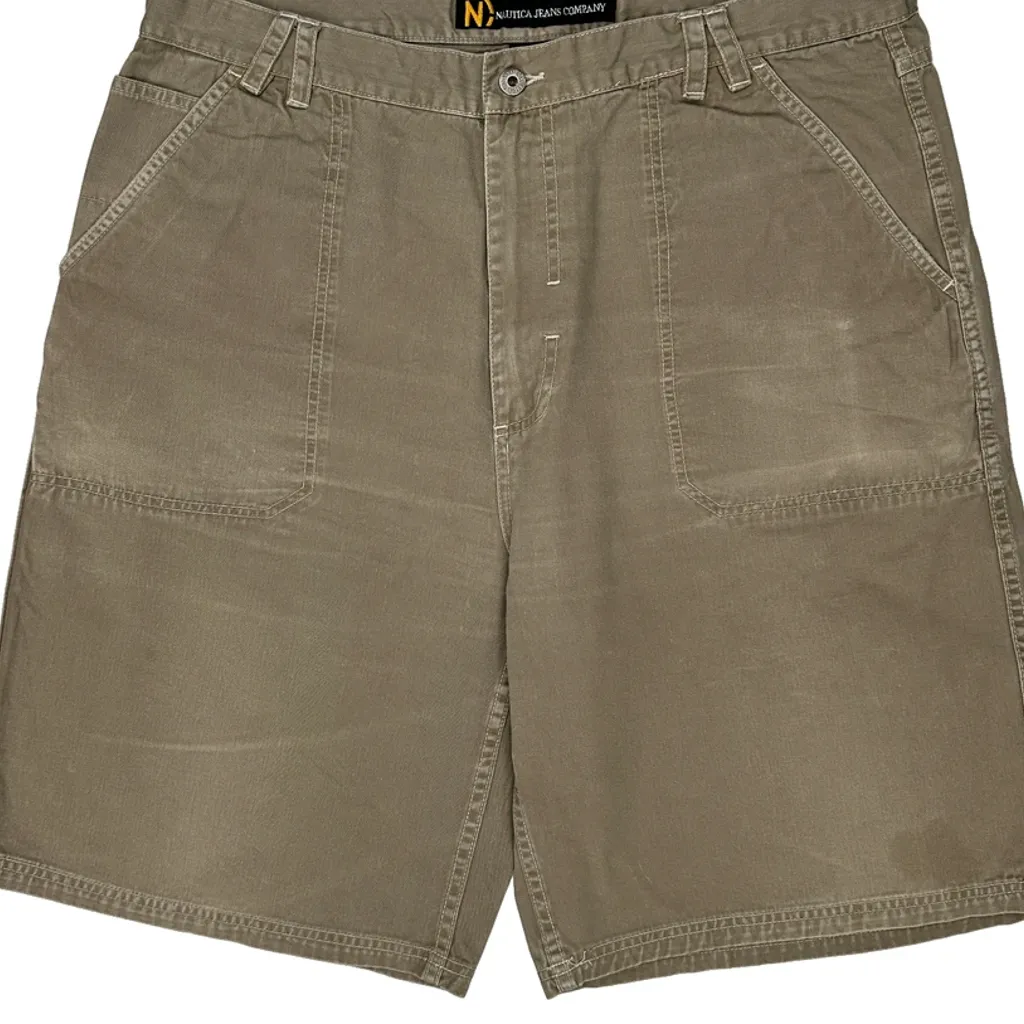 Nautica Shorts - 38W 11L Khaki Cotton - Image 9