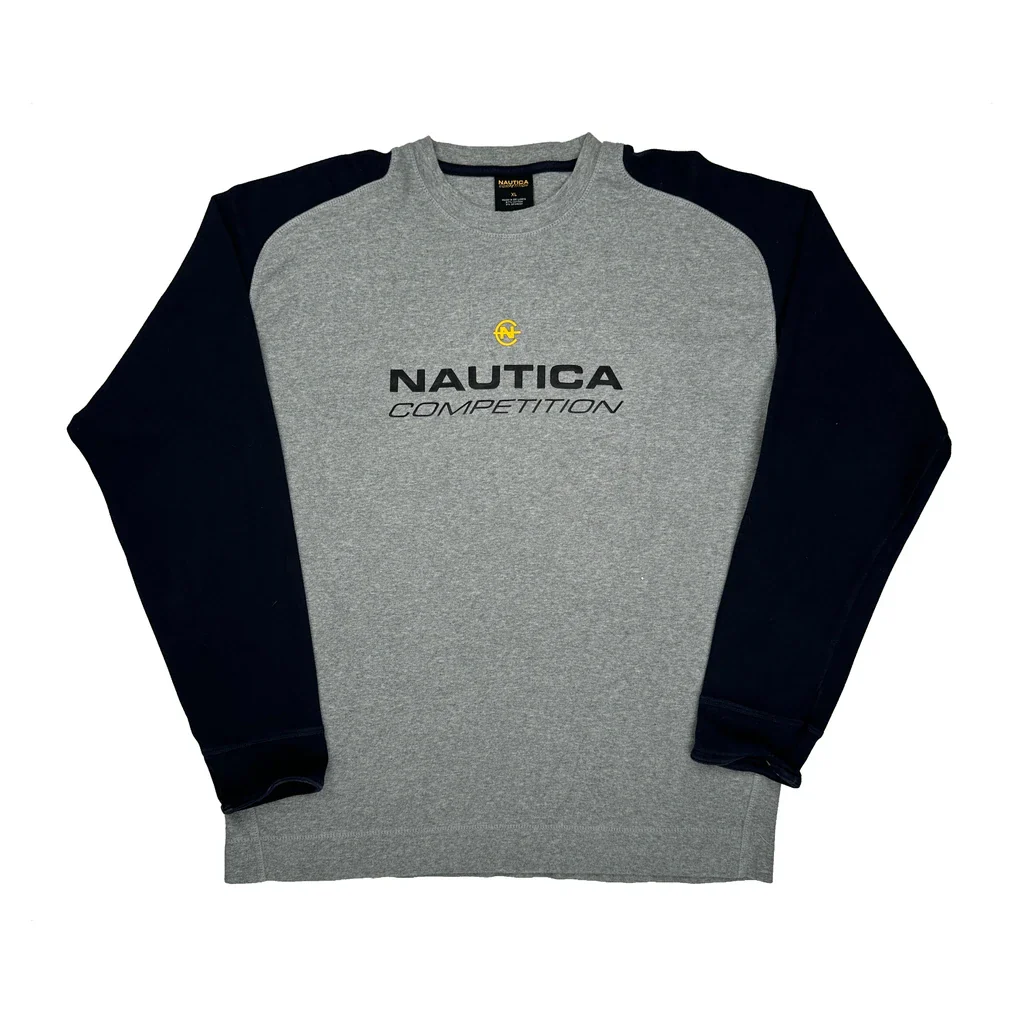 Nautica Sweatshirt - XL Grey Cotton