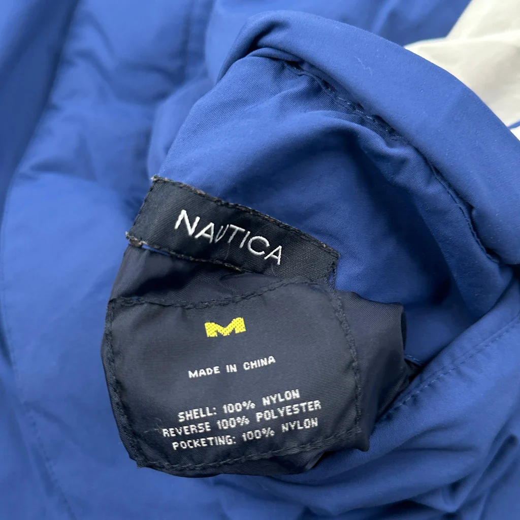 Nautica Windbreaker - Medium Blue Nylon - Image 3