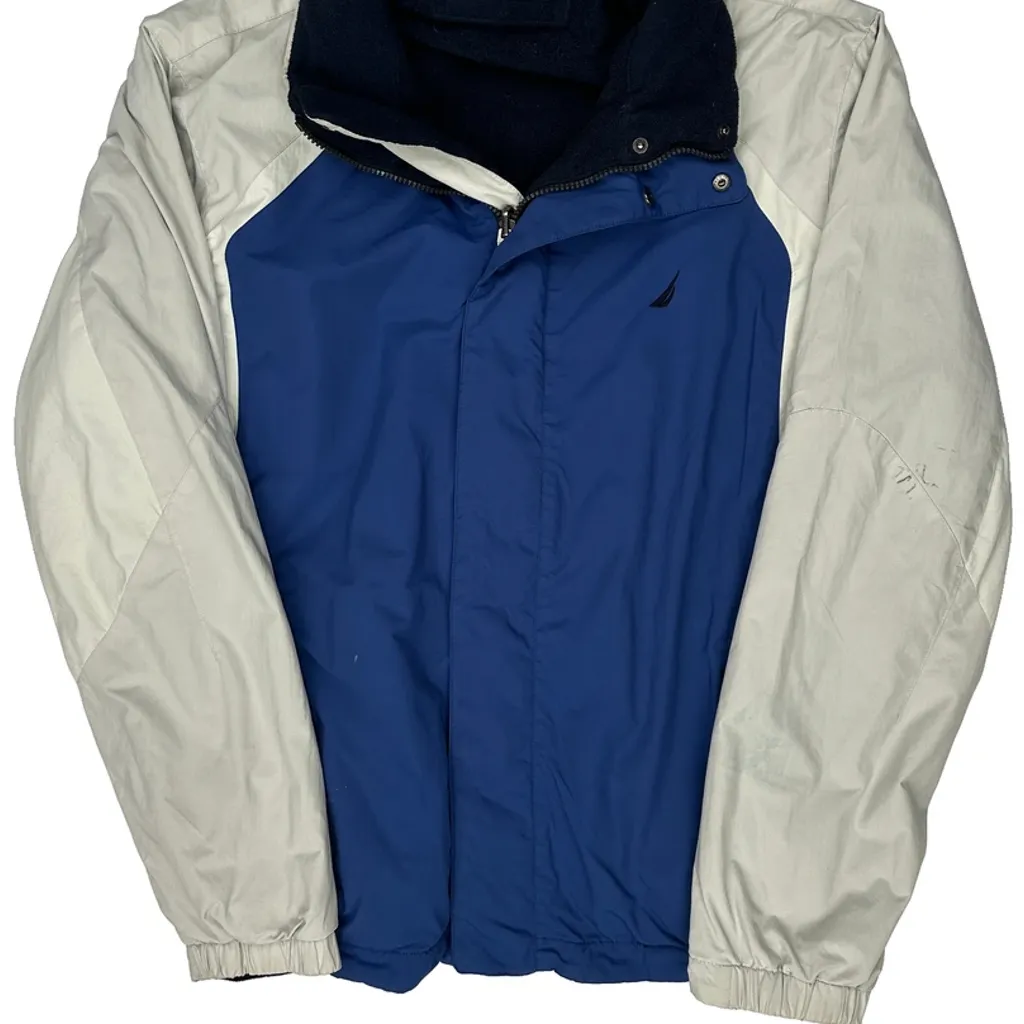 Nautica Windbreaker - Medium Blue Nylon - Image 4