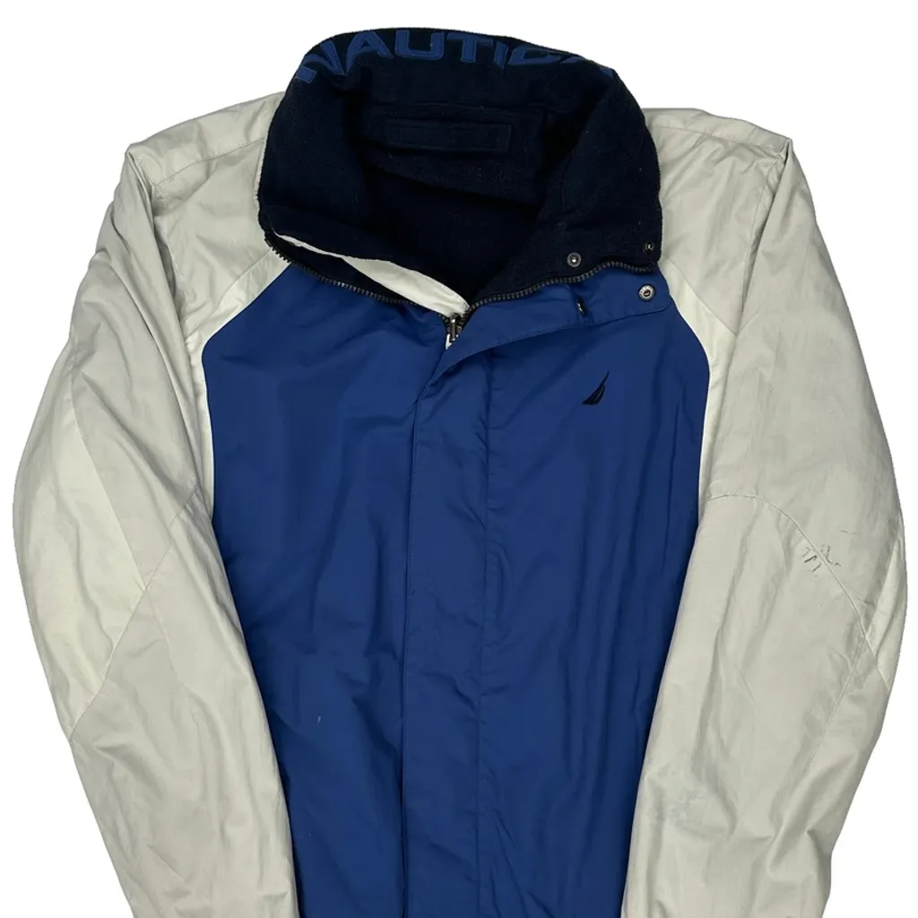 Nautica Windbreaker - Medium Blue Nylon - Image 5