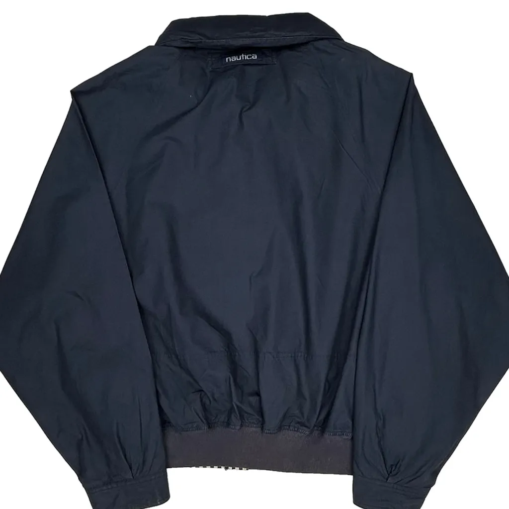 Nautica Striped Windbreaker - XL Navy Cotton - Image 6