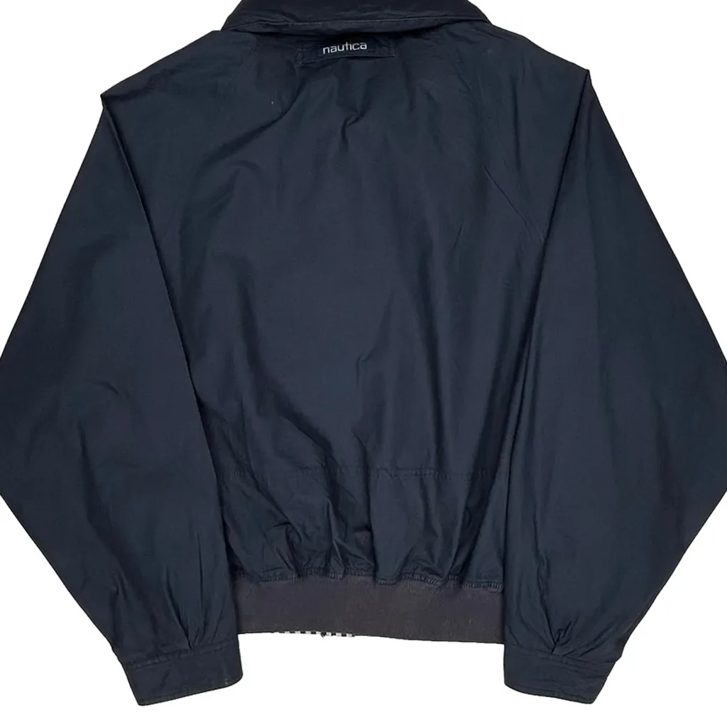 Nautica Striped Windbreaker - XL Navy Cotton - Image 7
