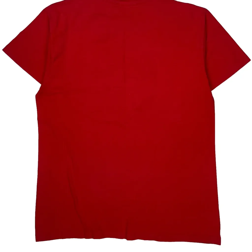 Nautical Theme Hanes Single Stitch T-Shirt - XL Red Cotton - Image 6