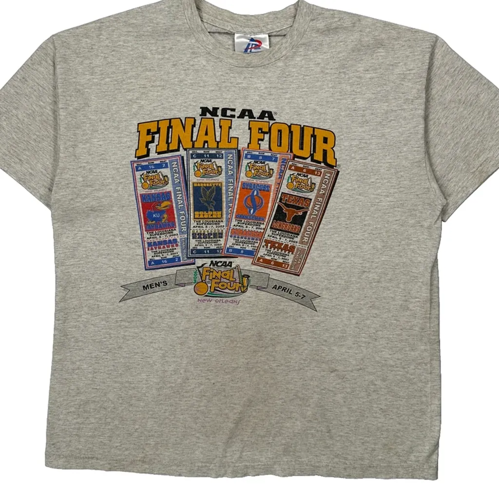 Ncaa Final Four Tri Lake T-Shirt - XL Grey Cotton - Image 5