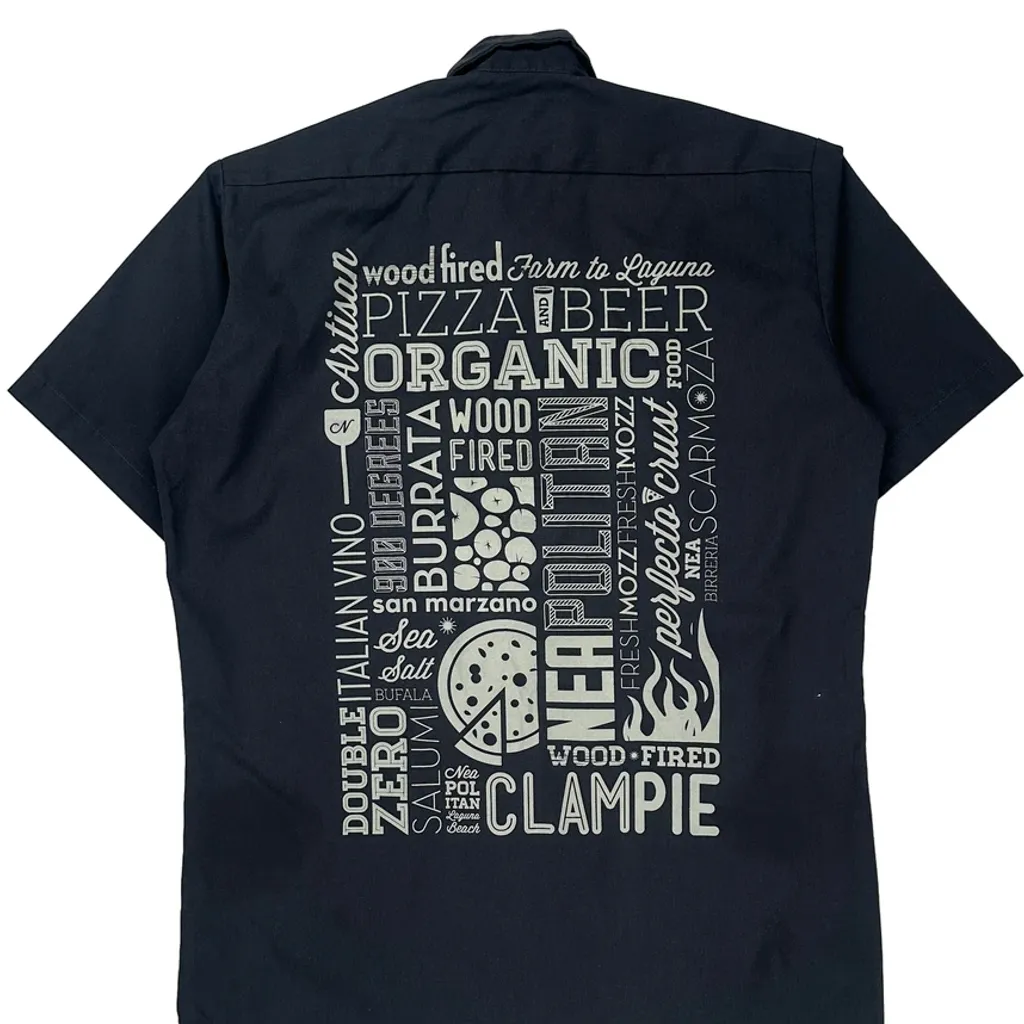 Neapolitan Dickies Short Sleeve Shirt - Small Black Polyester Blend - Image 6