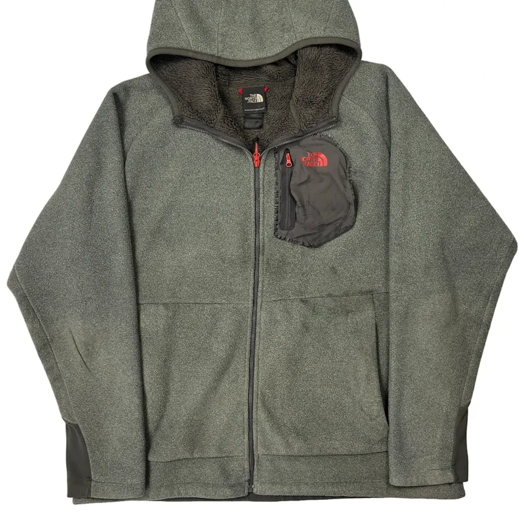 Never Stop Exploring The North Face Fleece Jacket - XL Grey Polyester - Image 5
