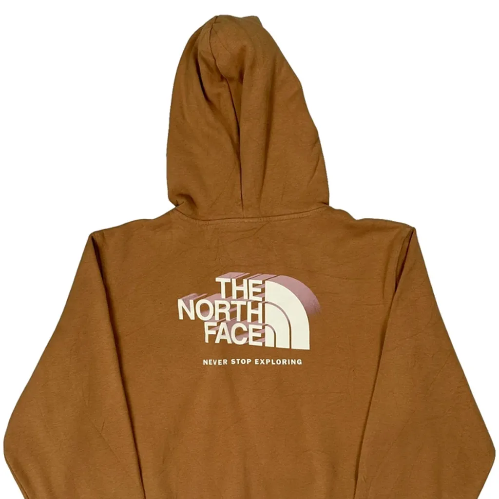 Never Stop Exploring The North Face Hoodie - Large Brown Cotton - Image 7