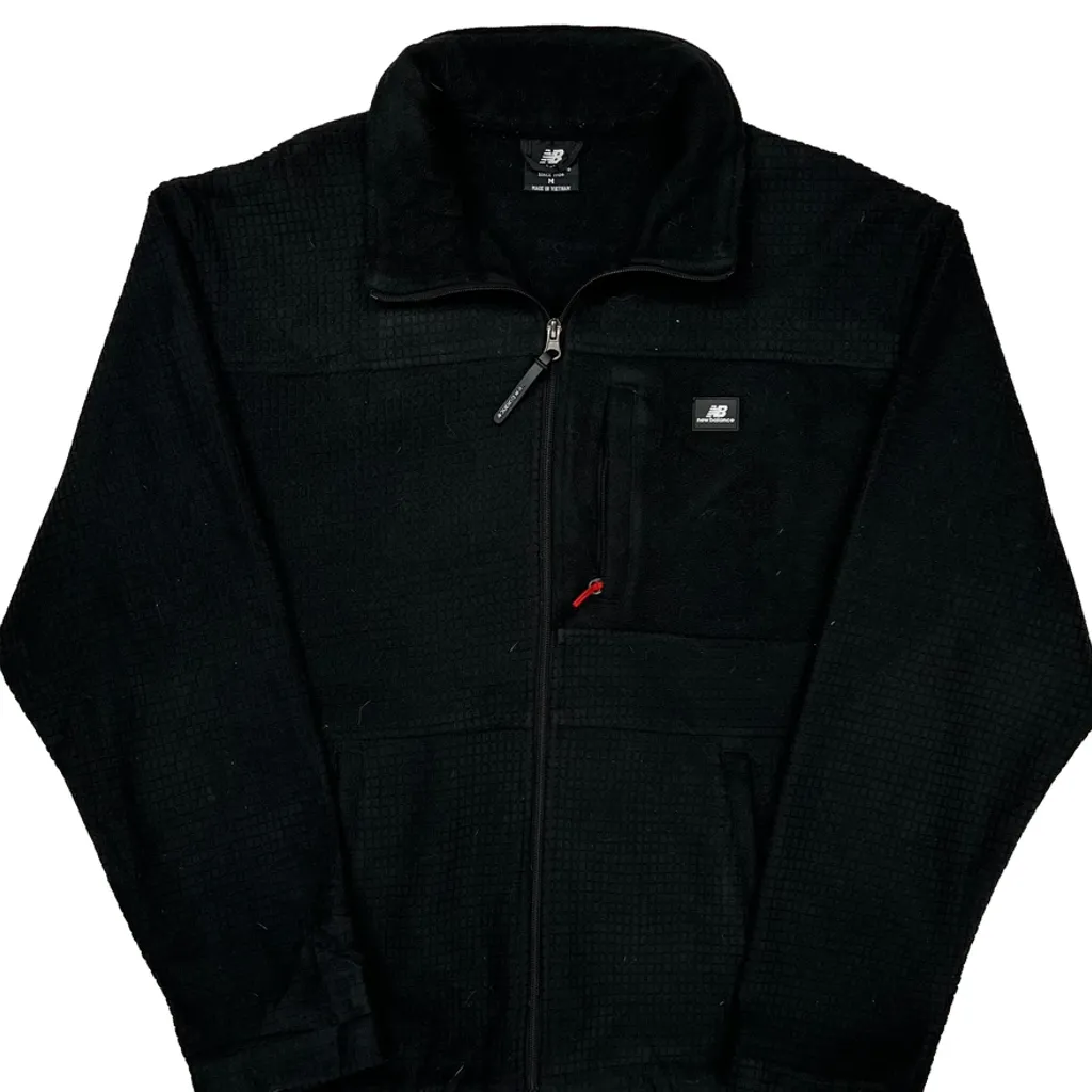New Balance Fleece Jacket - Medium Black Polyester - Image 4