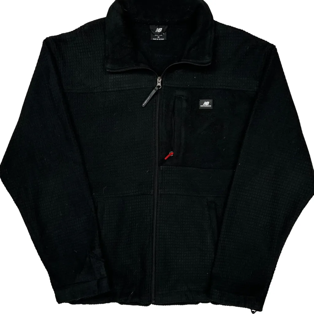 New Balance Fleece Jacket - Medium Black Polyester - Image 5