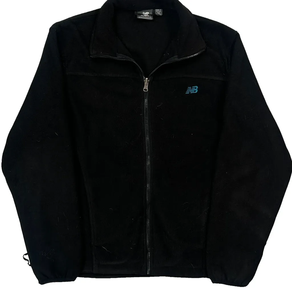 New Balance Fleece Jacket - Small Black Polyester - Image 4