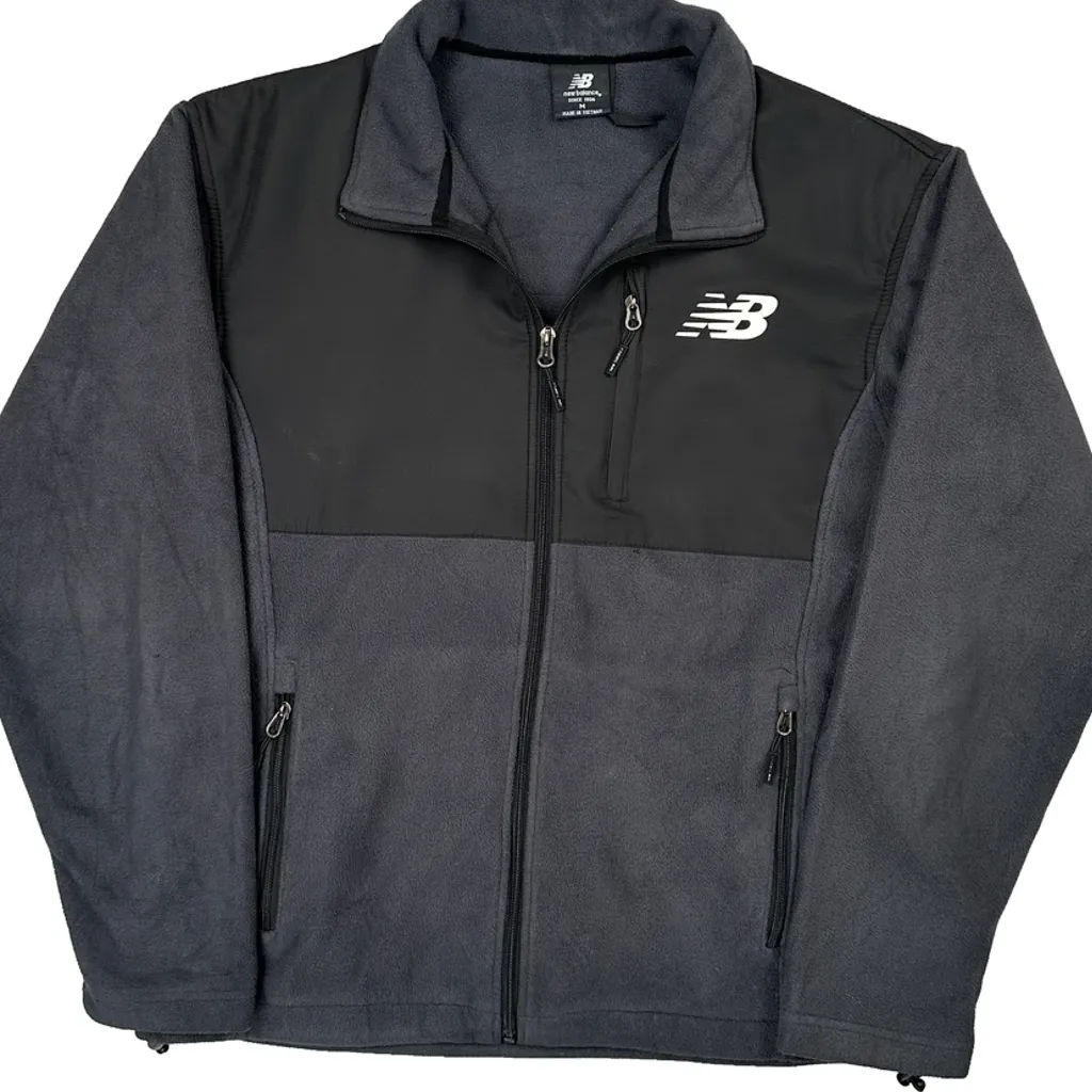 New Balance Fleece Jacket - Medium Gray Polyester - Image 5