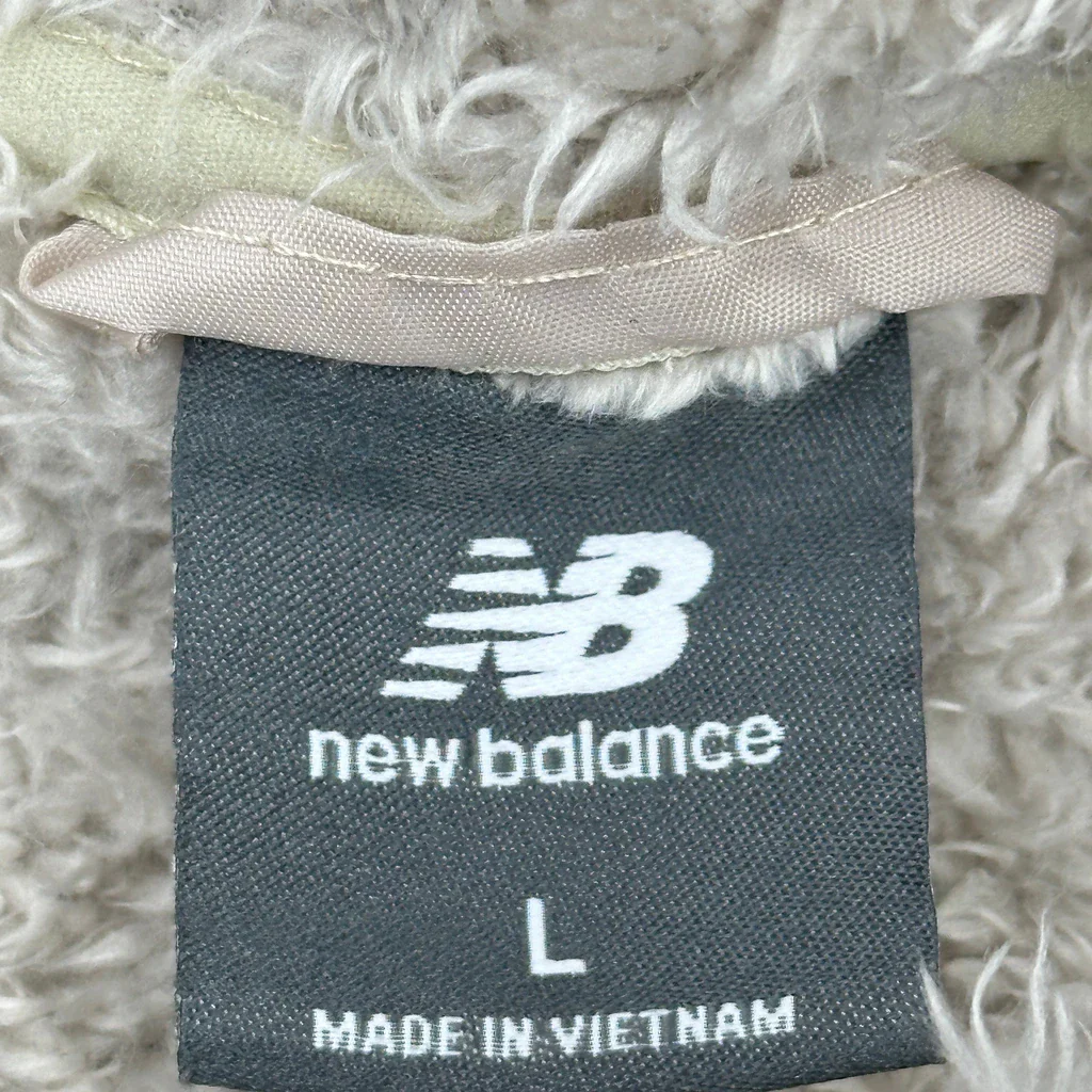 New Balance Fleece Jacket - Large Grey Polyester - Image 3