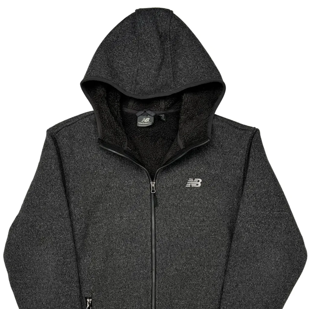 New Balance Fleece Jacket - Medium Grey Polyester - Image 4