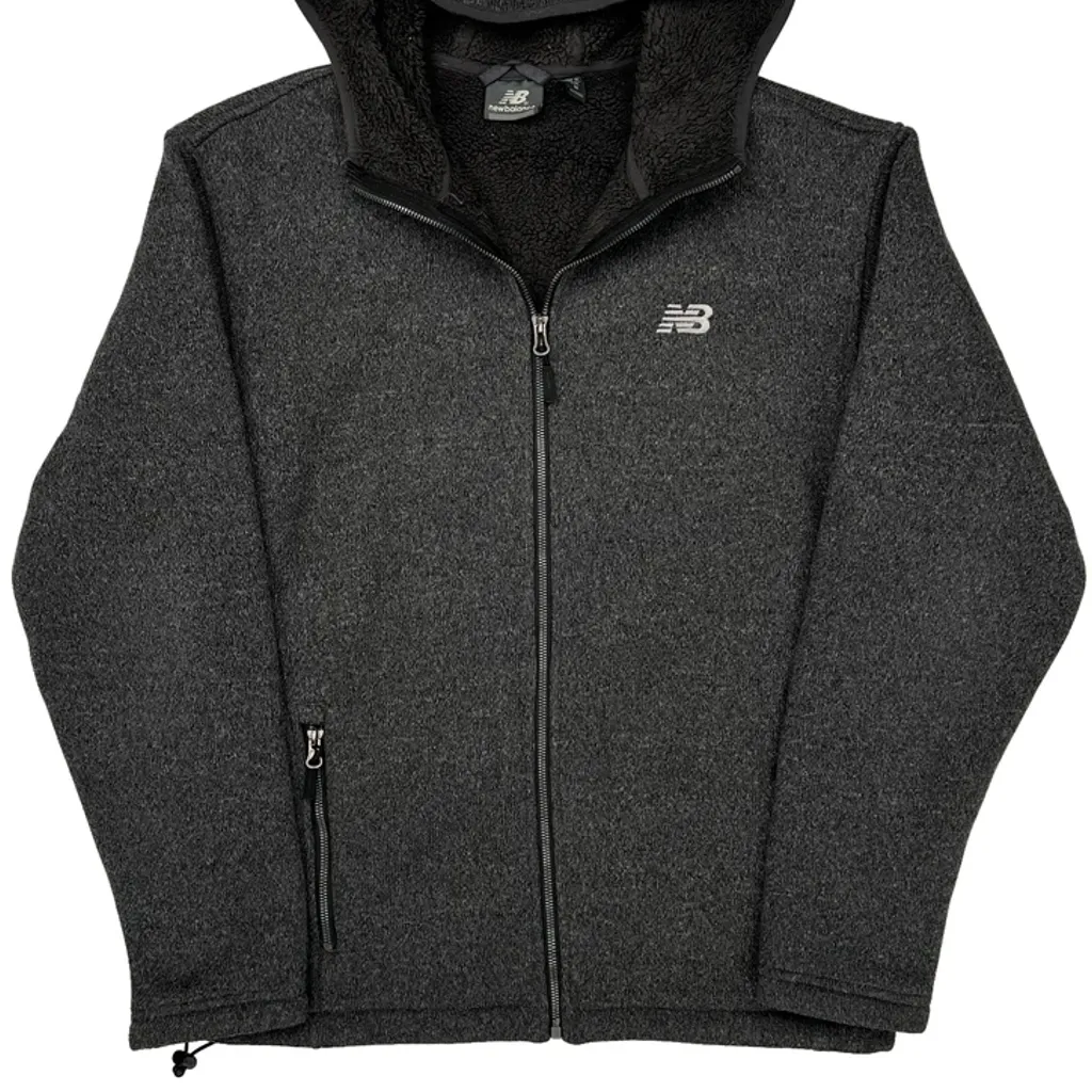 New Balance Fleece Jacket - Medium Grey Polyester - Image 5