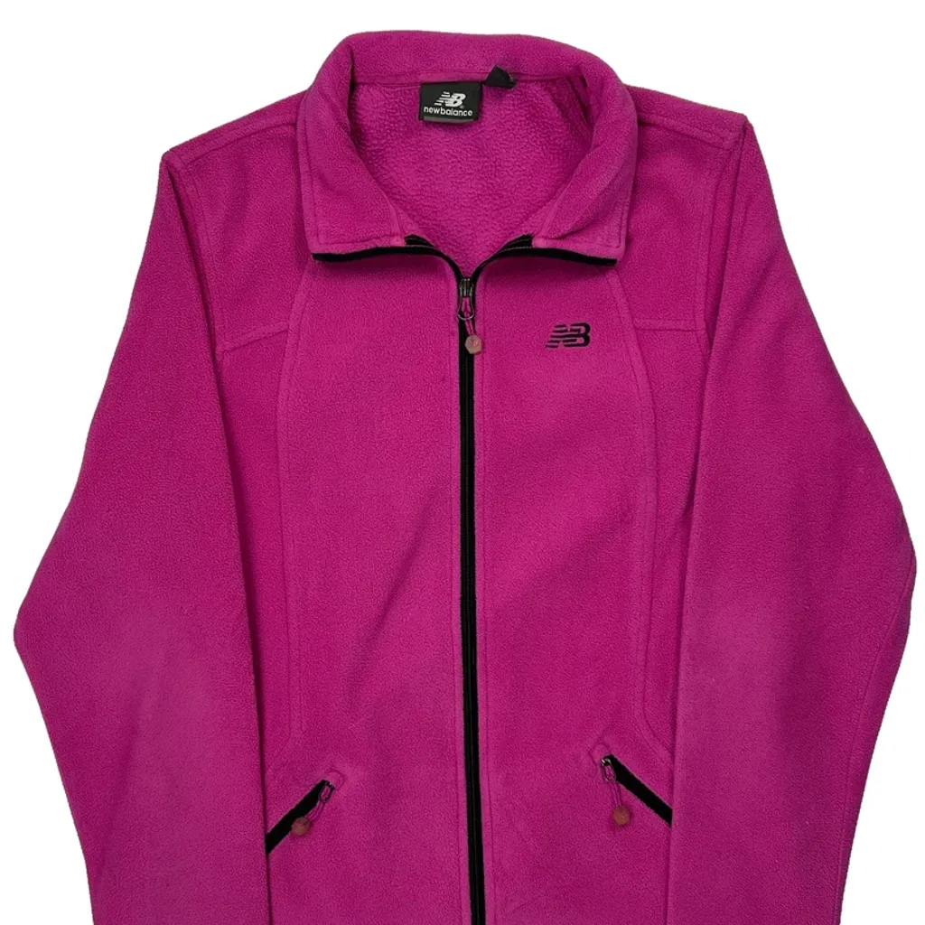 New Balance Fleece Jacket - Small Pink Polyester - Image 5