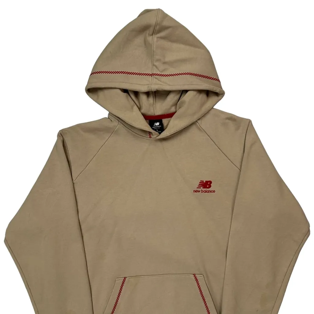 New Balance Hoodie - Large Beige Cotton - Image 4
