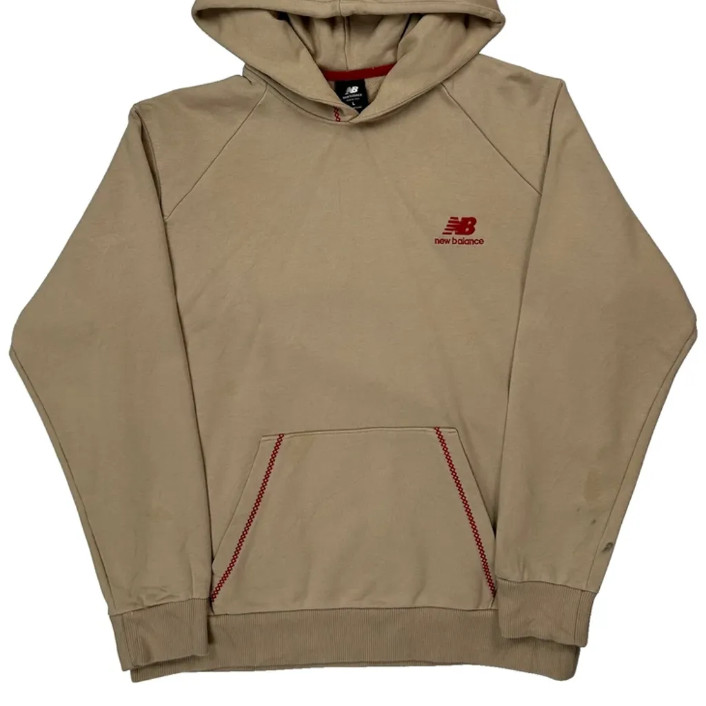 New Balance Hoodie - Large Beige Cotton - Image 5