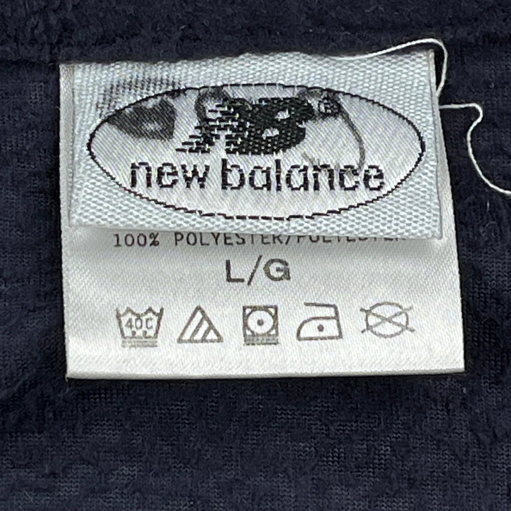 New Balance Long Sleeve T-Shirt - Large Navy Polyester - Image 3