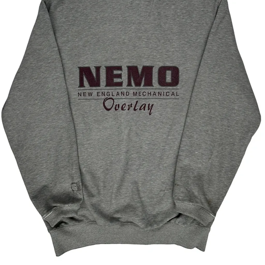 New England Mechanical Overlay Carhartt Hoodie - Medium Grey Cotton - Image 7