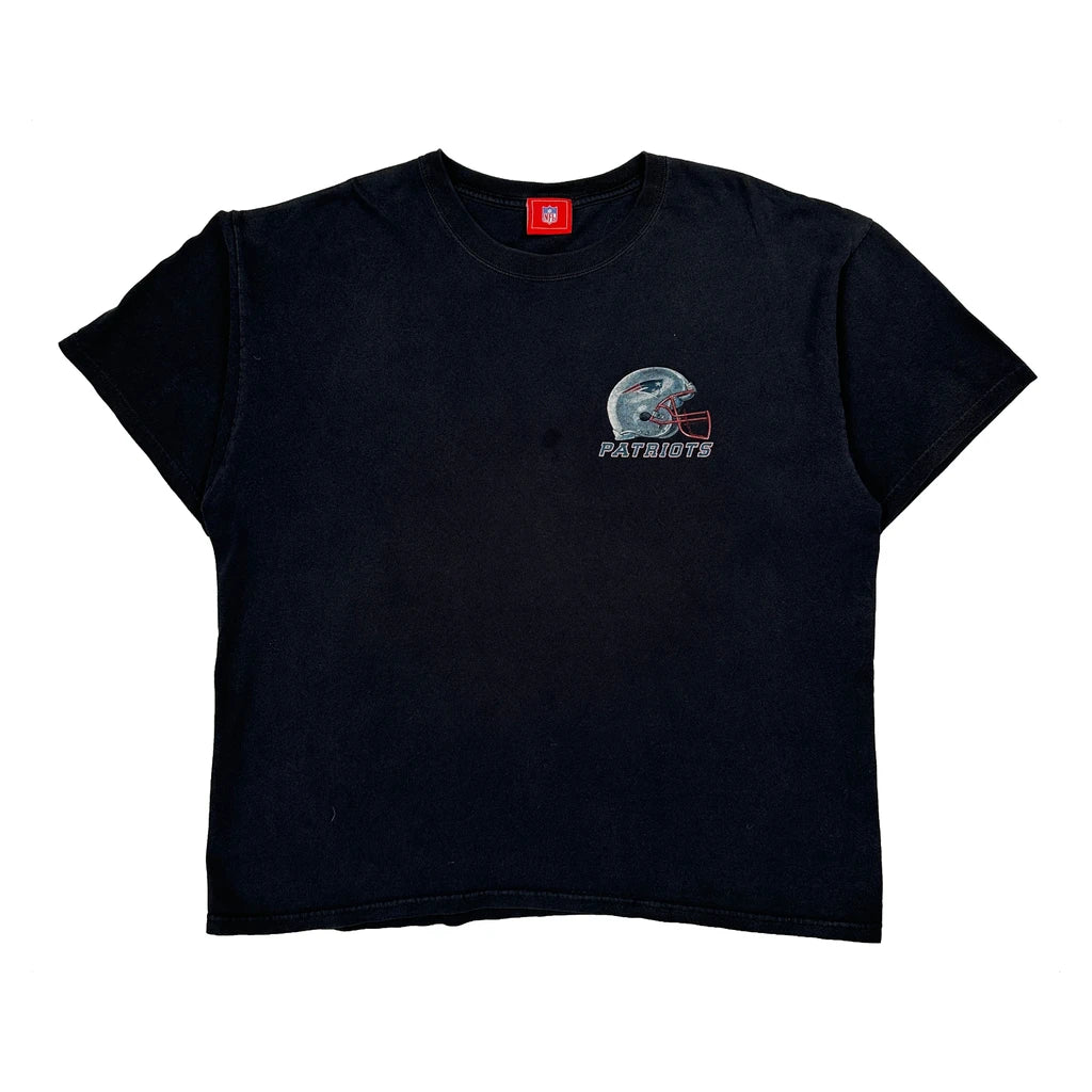 New England Patriots Nfl T-Shirt - XL Black Cotton