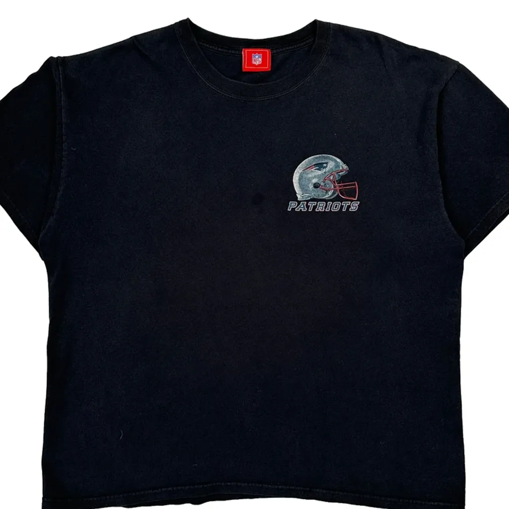 New England Patriots Nfl T-Shirt - XL Black Cotton - Image 5