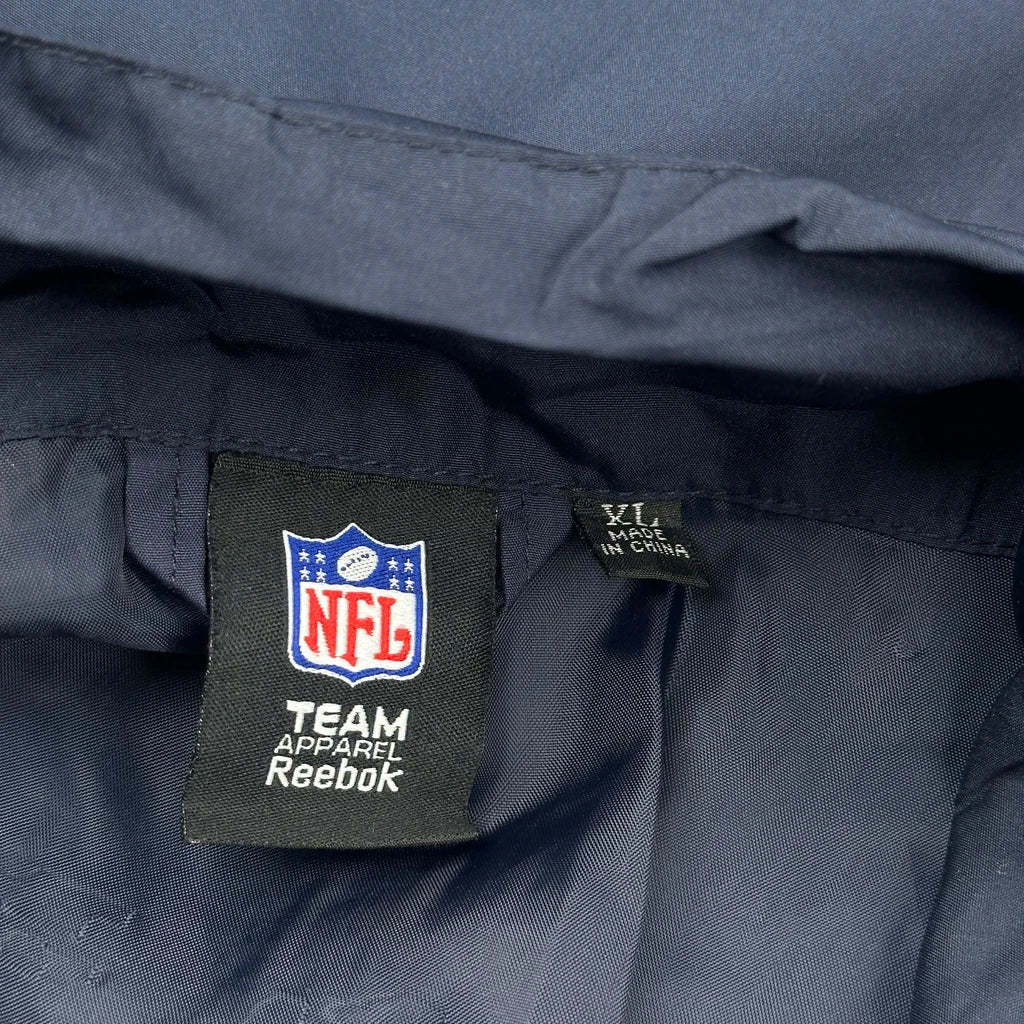 New England Patriots Reebok Football Windbreaker - XL Navy Polyester - Image 3