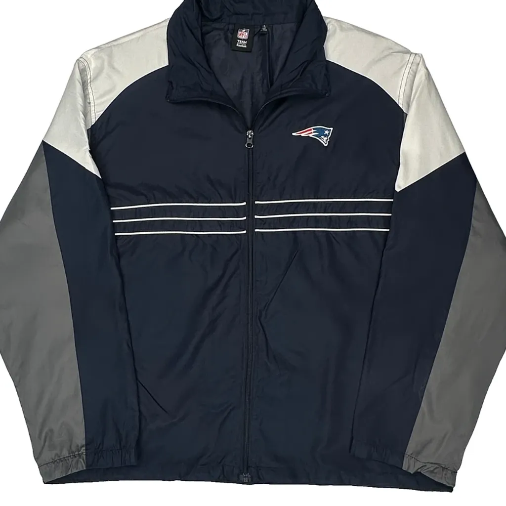 New England Patriots Reebok Football Windbreaker - XL Navy Polyester - Image 4