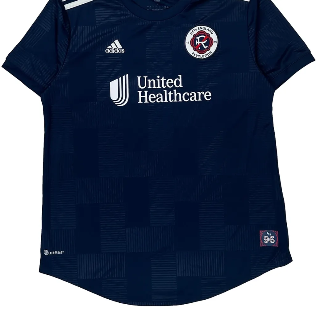 New England Revolution Adidas Jersey - Large Navy Polyester - Image 4
