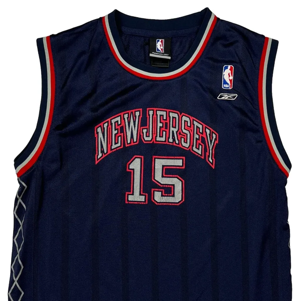 New Jersey Reebok Nba Jersey - XL Navy Polyester - Image 4