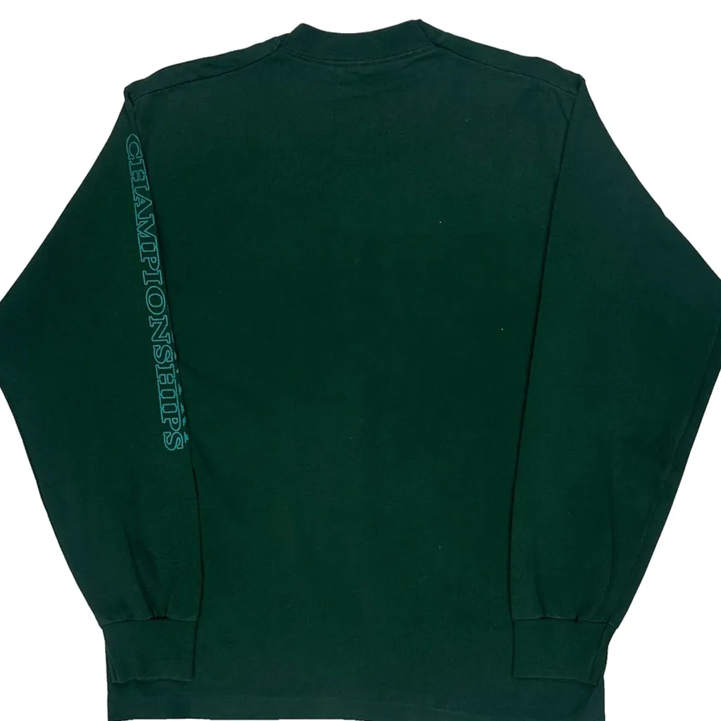 New Mexico High School State Championships 1994 Fruit Of The Loom Single Stitch Long Sleeve T-Shirt - Large Green Cotton Blend - Image 6