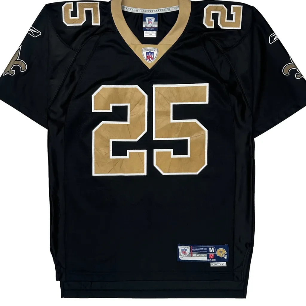 New Orleans Saints Reebok Bush Nfl Jersey - Medium Black Polyester - Image 4