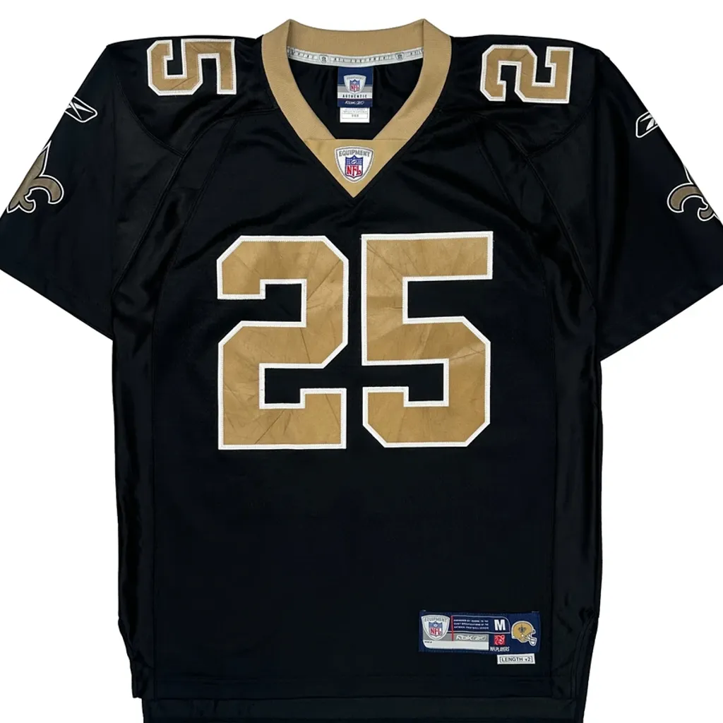 New Orleans Saints Reebok Bush Nfl Jersey - Medium Black Polyester - Image 5